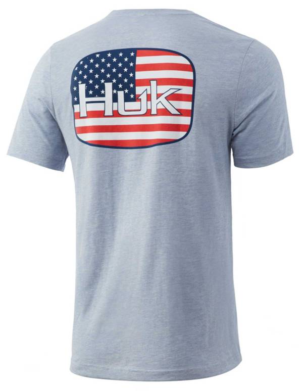 HUK Men's American Badge Graphic T-Shirt