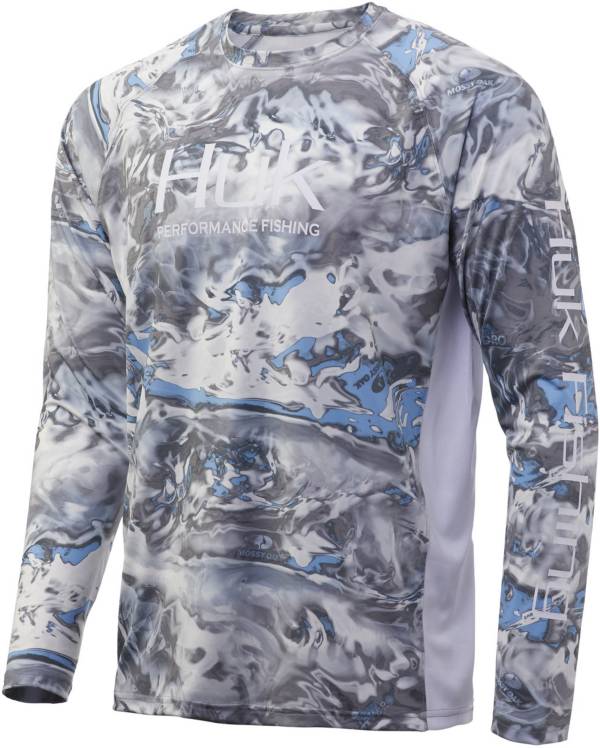 Huk Men's Mossy Oak Pursuit Long Sleeve Fishing Shirt