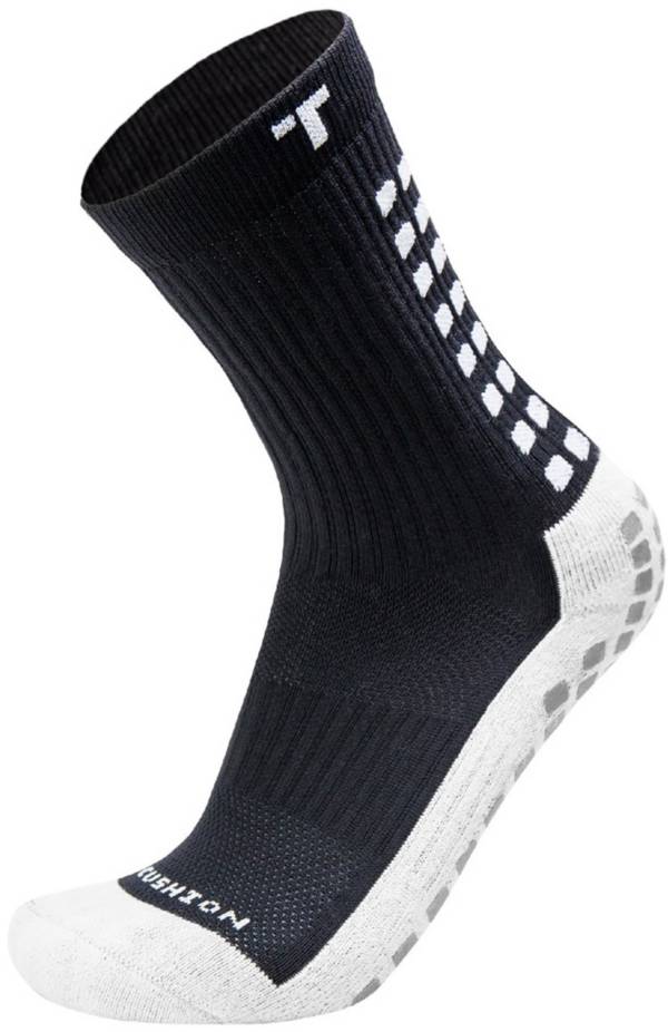 Nike Grip Power Crew Socks-White-Black Lacrosse Socks