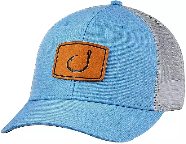 Avid adjustable blue mesh back trucker hat