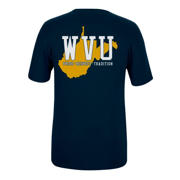 Top of the World Youth West Virginia Mountaineers Fan Blue T-Shirt