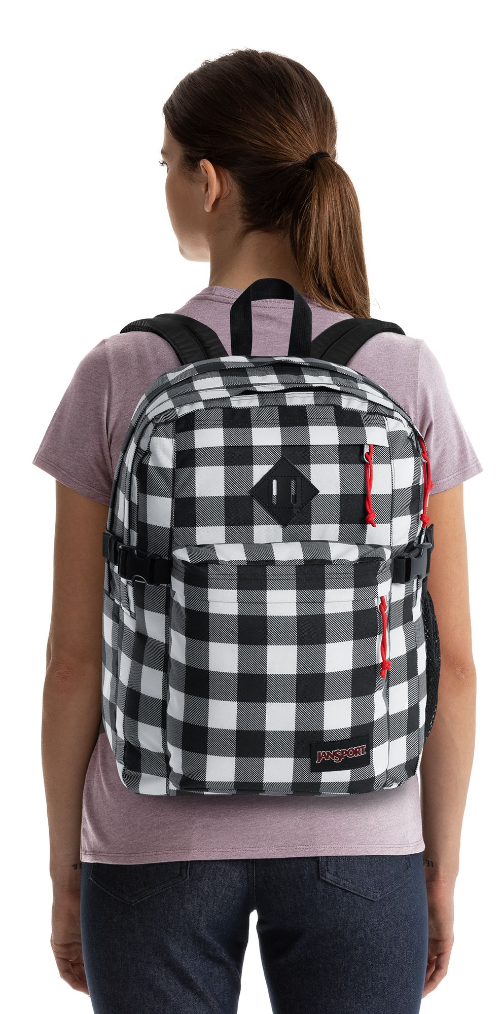 jansport plaid backpack