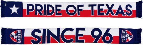 Ruffneck Scarves FC Dallas Pride Of Texas Since 96 Jacquard Knit Scarf