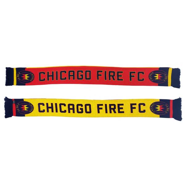 Ruffneck Scarves Chicago Fire Red And Gold Scarf