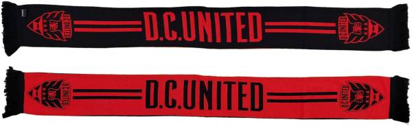 Ruffneck Scarves D.C. United Black n' Red Jacquard Knit Scarf