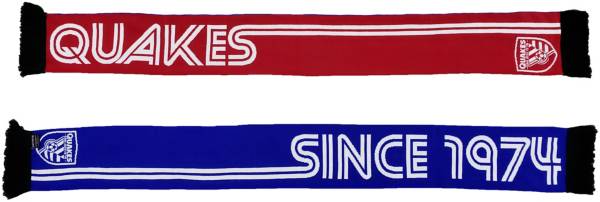 Ruffneck Scarves San Jose Earthquakes Retro Ultra Soft Knit Scarf