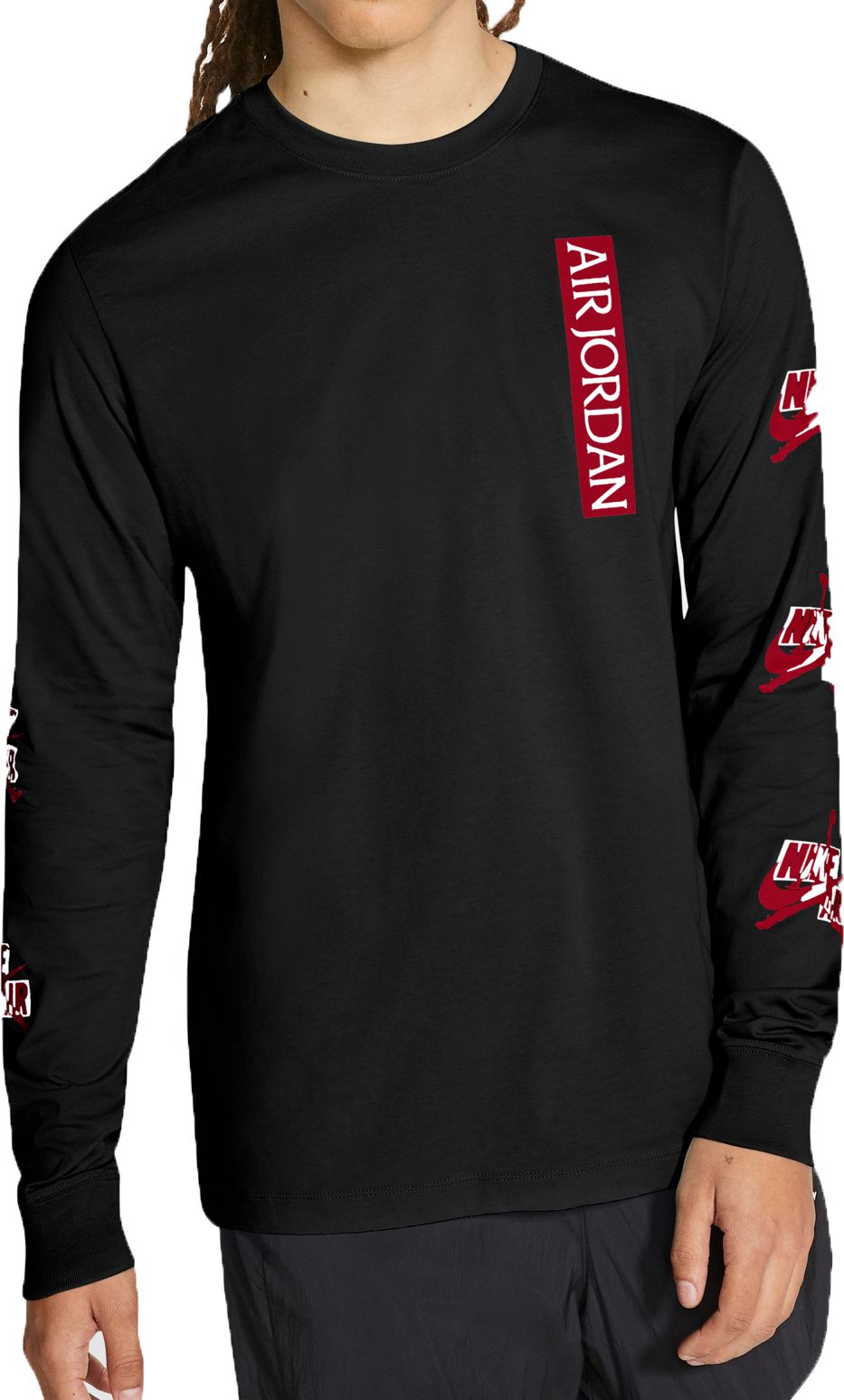 red long sleeve jordan shirt