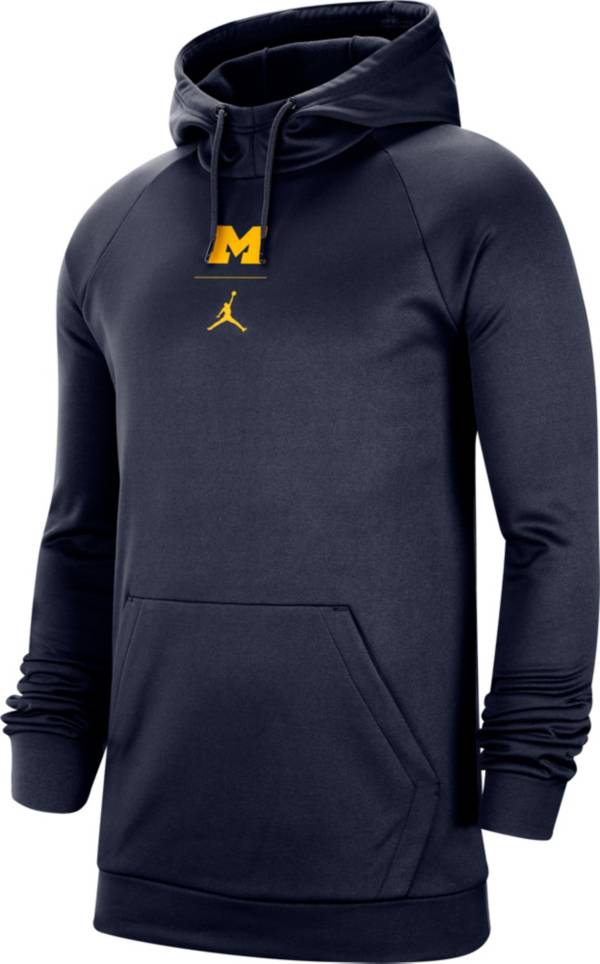 Download Jordan Men's Michigan Wolverines Navy Alpha Therma Fleece ...