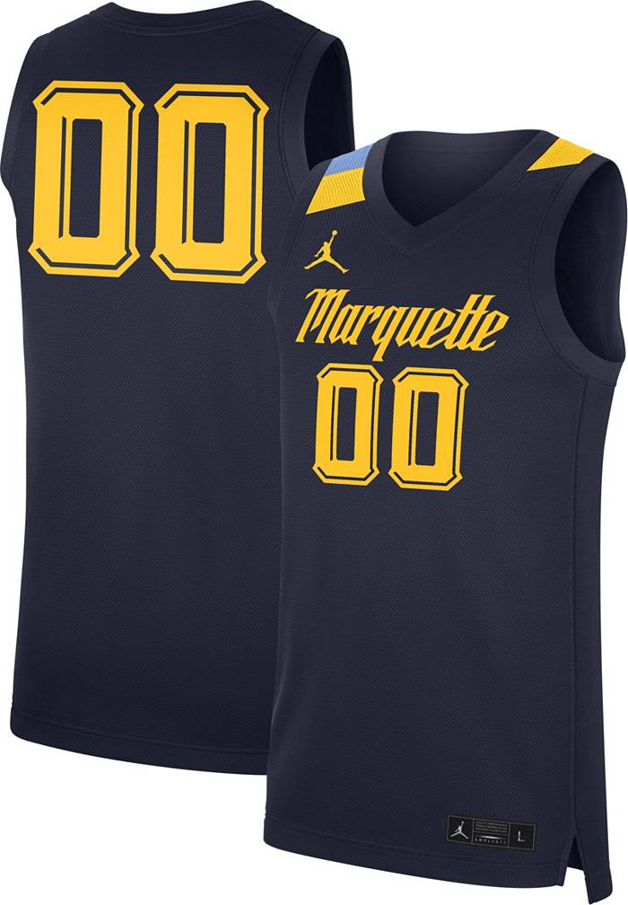 Nike Dwayne Wade #3 Marquette Golden Eagles Throwback Basketball Jersey XXL  Blue