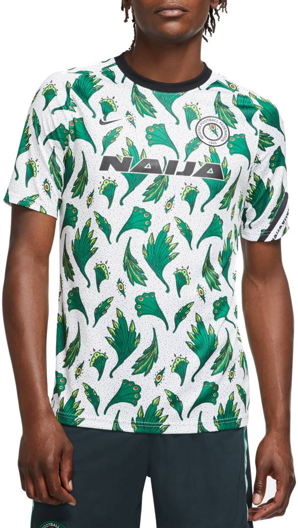 Nike Men's Nigeria White Prematch Jersey