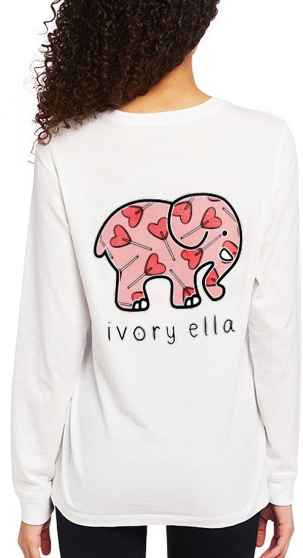 Ivory Ella Women's Candy Hearts Long Sleeve T-Shirt product image