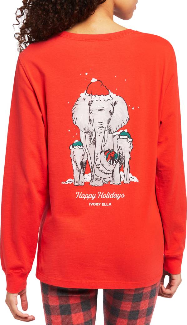 Ivory Ella Women's Santa's Big Helpers Long Sleeve T-Shirt product image