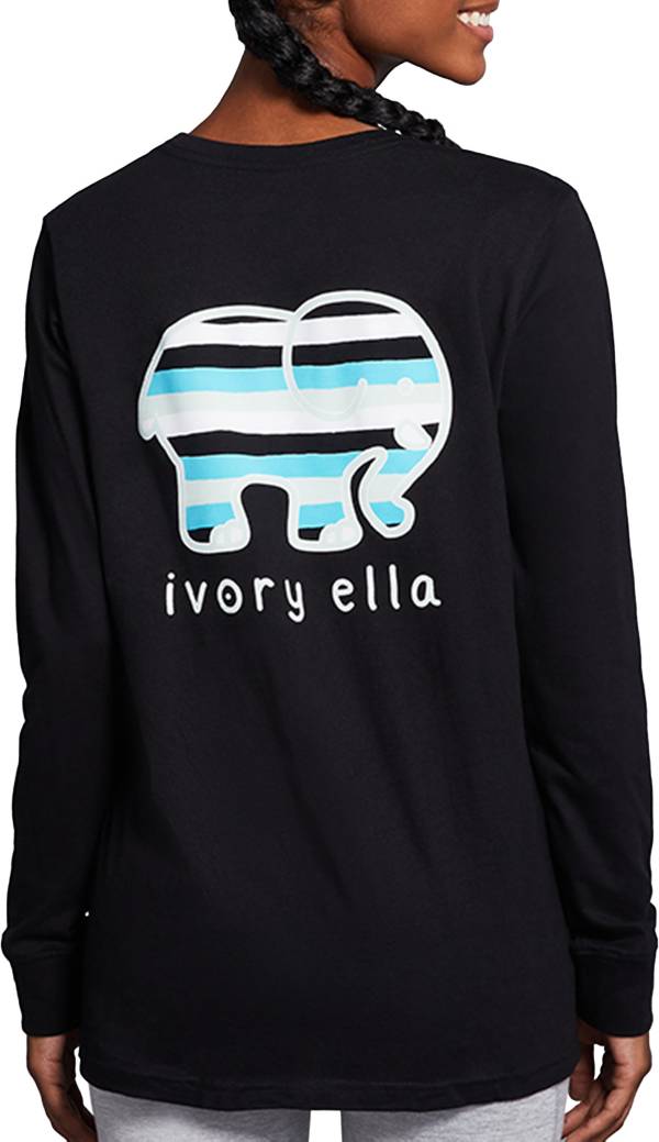 Ivory Ella Women's Stripe Long Sleeve T-Shirt