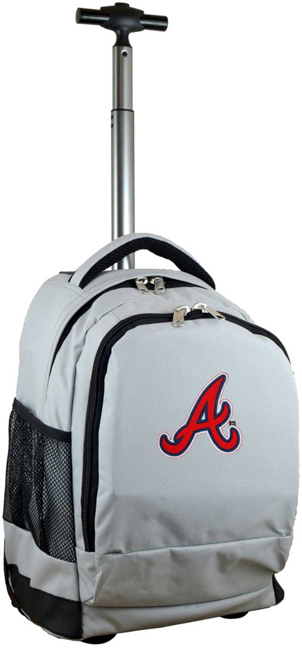 Mojo Atlanta Braves Wheeled Premium Grey Backpack product image