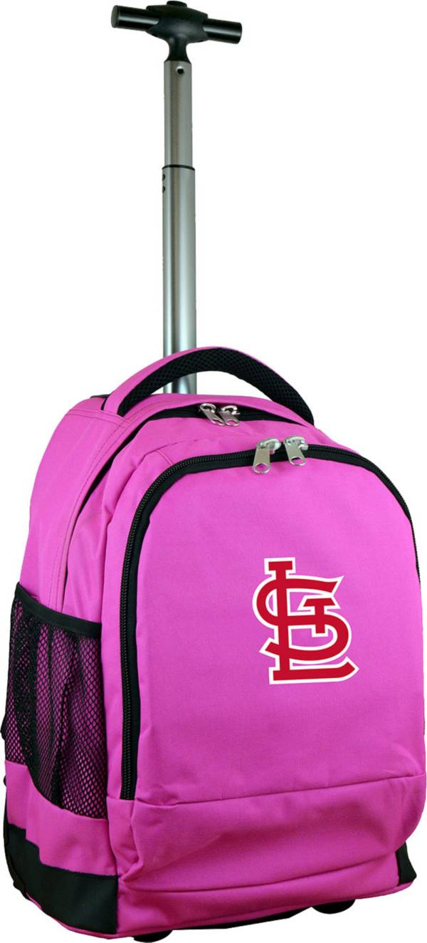 Mojo St. Louis Cardinals Wheeled Premium Pink Backpack product image