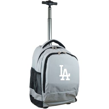 sorry, Mojo Los Angeles Dodgers Wheeled Premium Grey Backpack is currently out of stock