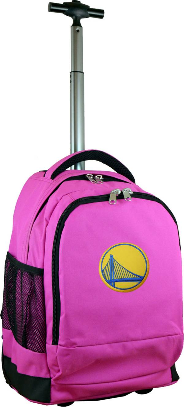 Mojo Golden State Warriors Wheeled Premium Pink Backpack product image