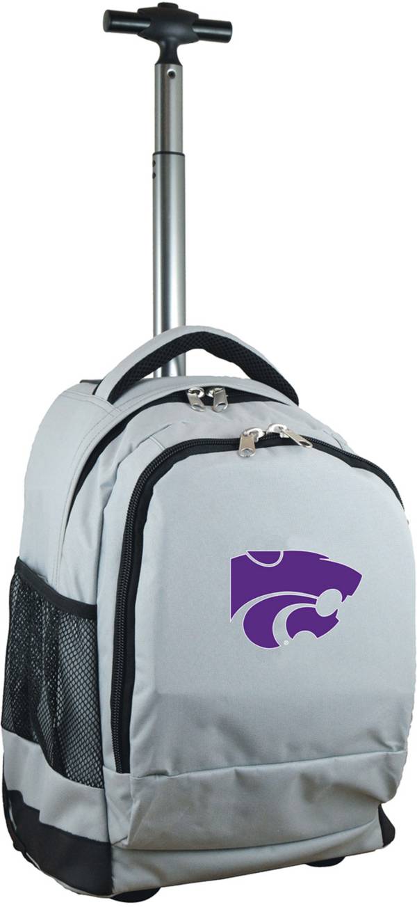 Mojo Kansas State Wildcats Wheeled Premium Grey Backpack product image