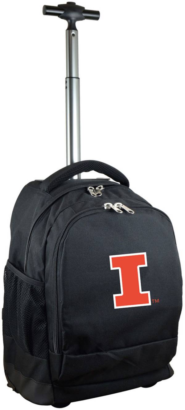 Mojo Illinois Fighting Illini Wheeled Premium Black Backpack product image