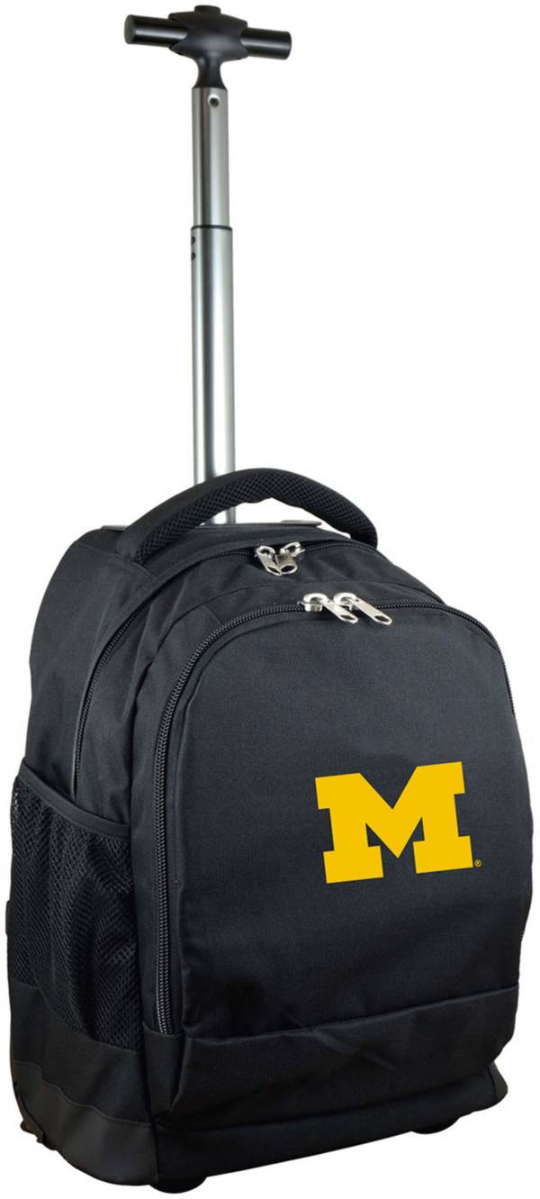 Mojo Michigan Wolverines Wheeled Premium Black Backpack product image