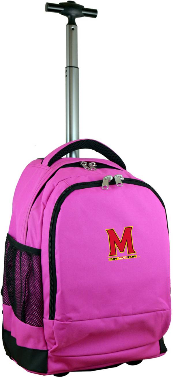 Mojo Maryland Terrapins Wheeled Premium Pink Backpack product image