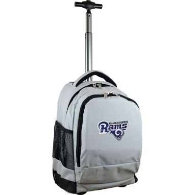 sorry, Mojo Los Angeles Rams Wheeled Premium Grey Backpack is currently out of stock