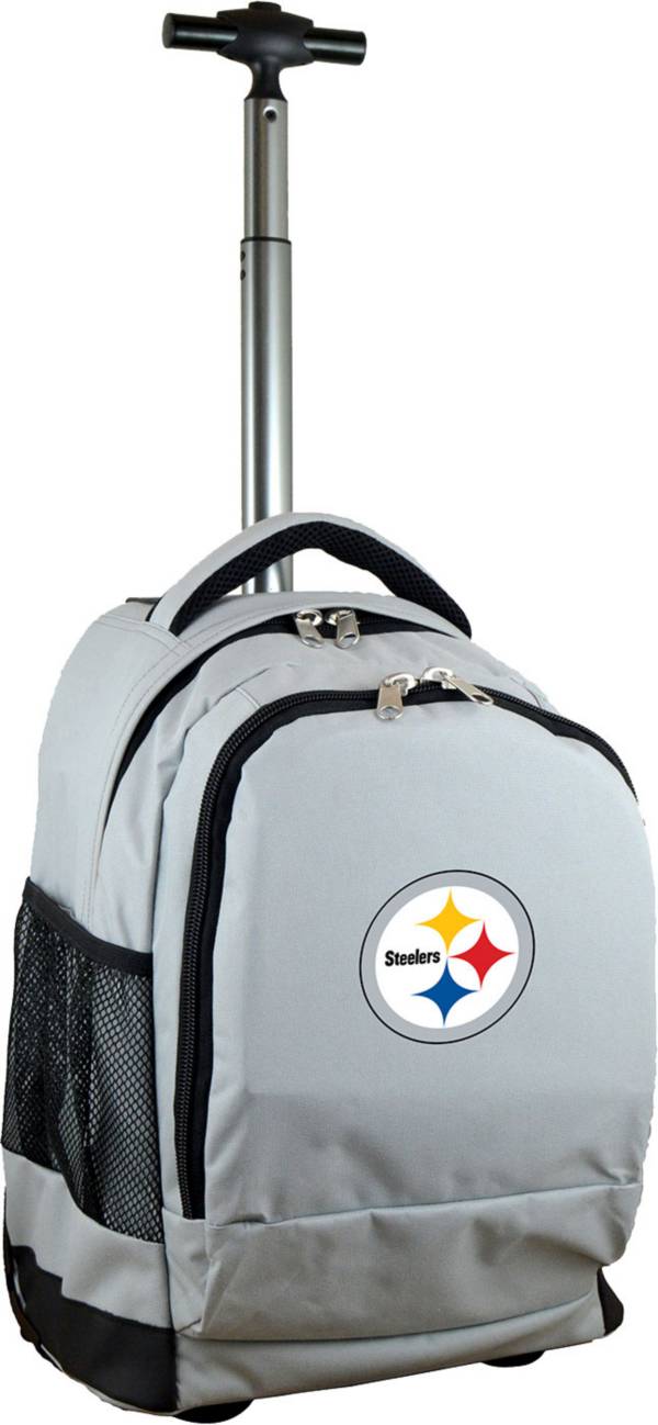 Mojo Pittsburgh Steelers Wheeled Premium Grey Backpack product image
