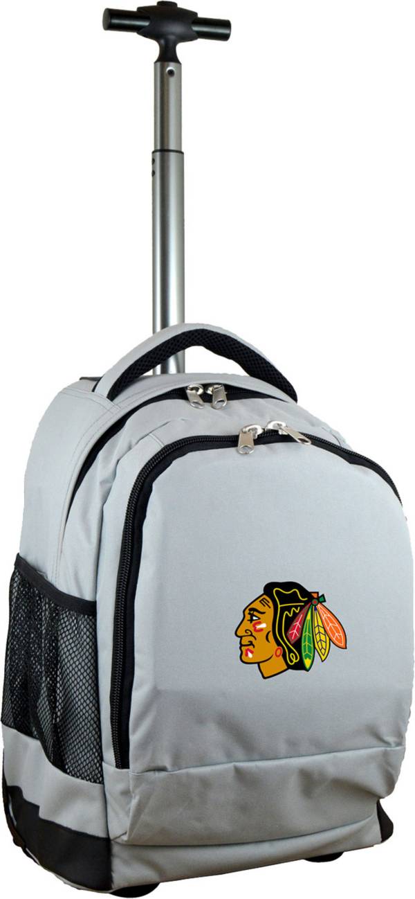 Mojo Chicago Blackhawks Wheeled Premium Grey Backpack product image