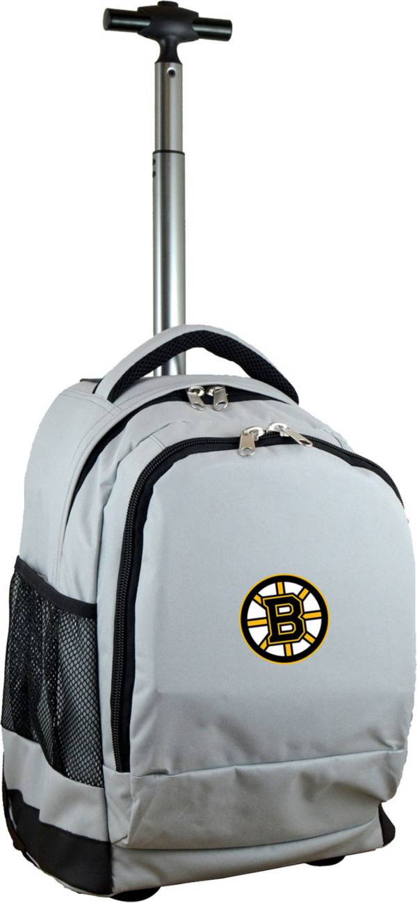 Mojo Boston Bruins Wheeled Premium Grey Backpack product image