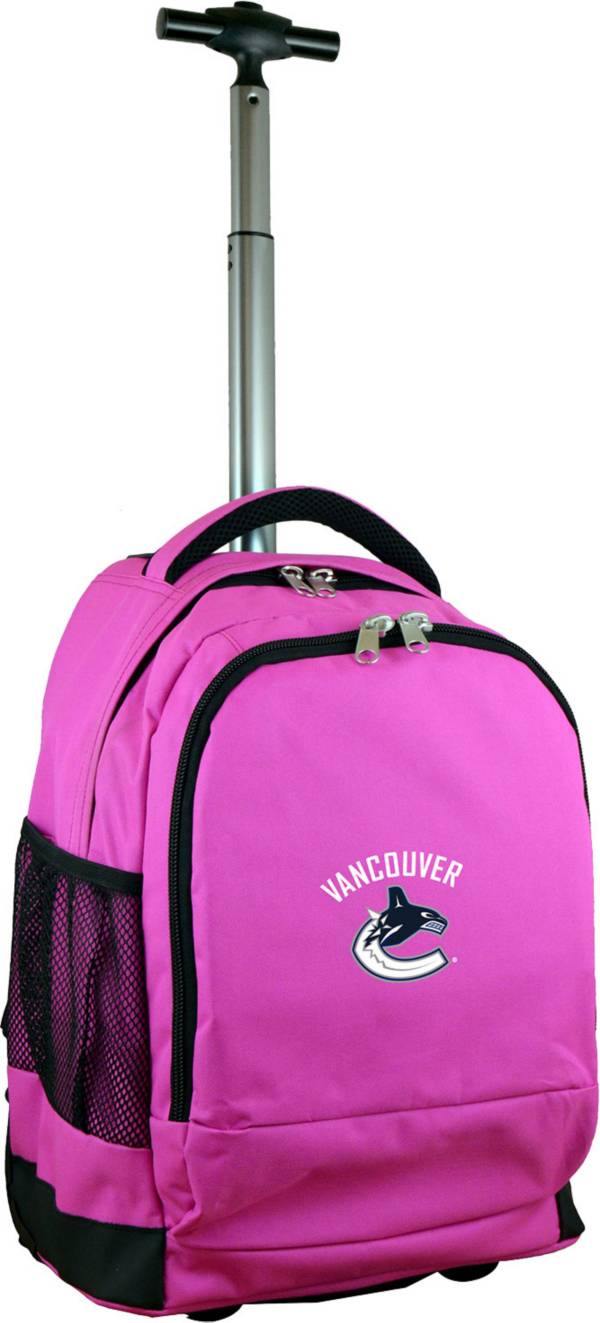 Mojo Vancouver Canucks Wheeled Premium Pink Backpack product image