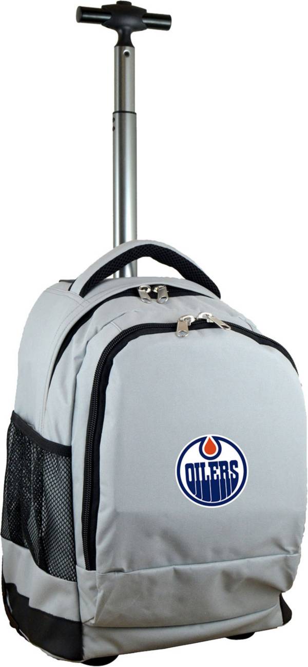 Mojo Edmonton Oilers Wheeled Premium Grey Backpack product image