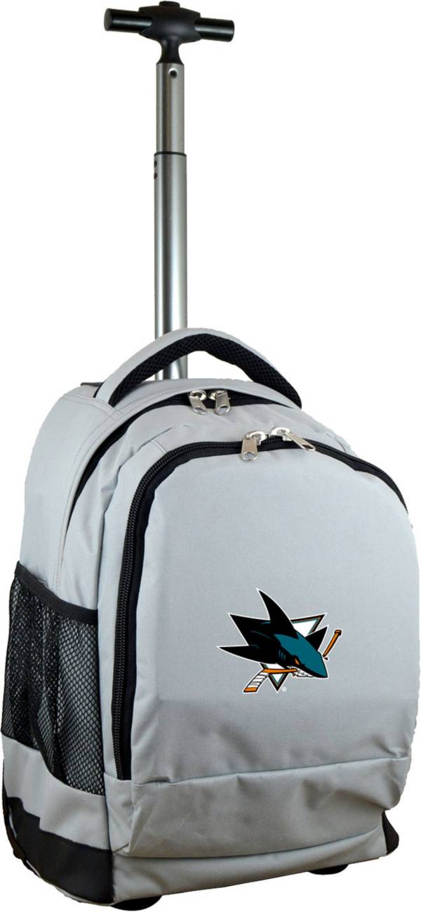 Mojo San Jose Sharks Wheeled Premium Grey Backpack product image
