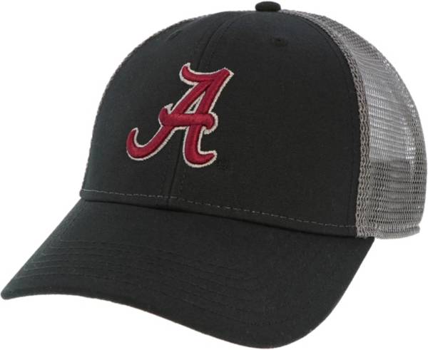 League-Legacy Men's Alabama Crimson Tide Lo-Pro Adjustable Trucker Black Hat
