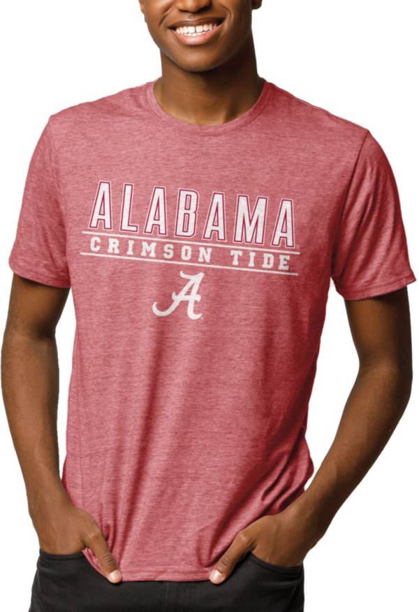 League-Legacy Men's Alabama Crimson Tide Crimson Reclaim Tri-Blend T-Shirt product image