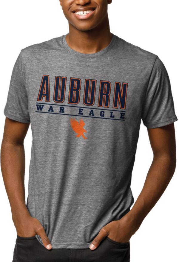 League-Legacy Men's Auburn Tigers Grey Reclaim Tri-Blend T-Shirt product image