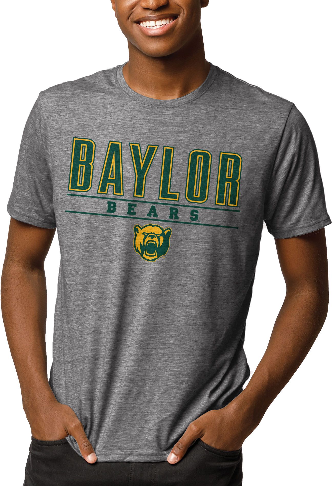 League-Legacy Men's Baylor Bears Grey Reclaim Tri-Blend T-Shirt product image