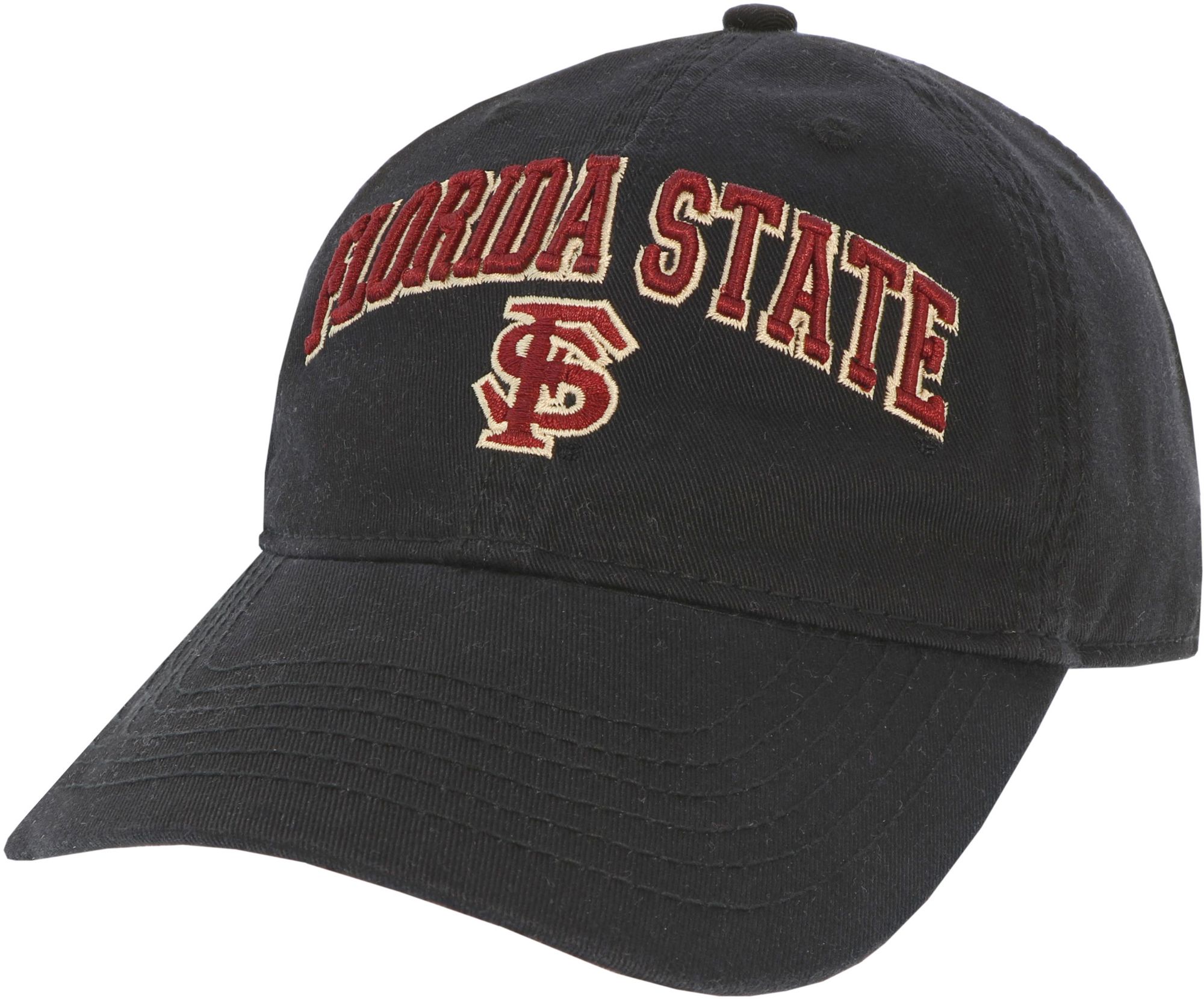 League-Legacy Men's Florida State Seminoles Relaxed Twill Adjustable Black Hat product image