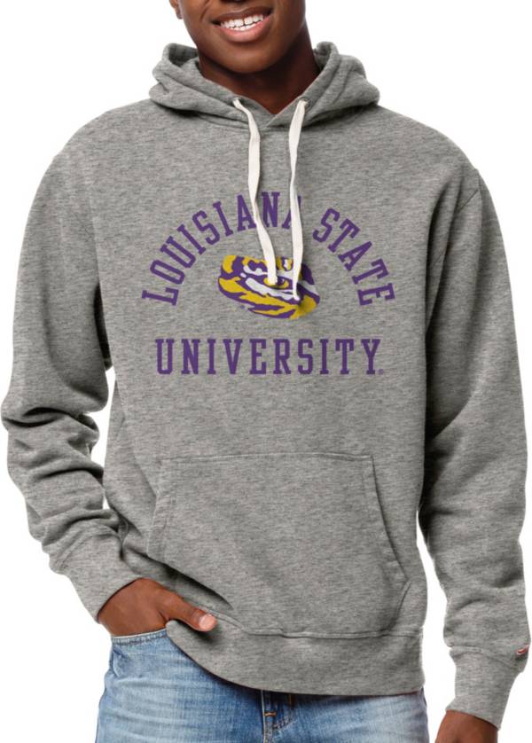 League-Legacy Men's LSU Tigers Grey Stadium Hoodie