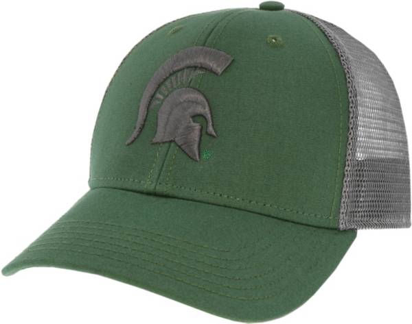 League-Legacy Men's Michigan State Spartans Green Lo-Pro Adjustable Trucker Hat