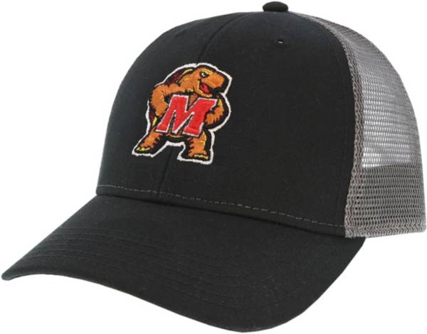 League-Legacy Men's Maryland Terrapins Lo-Pro Adjustable Trucker Black Hat