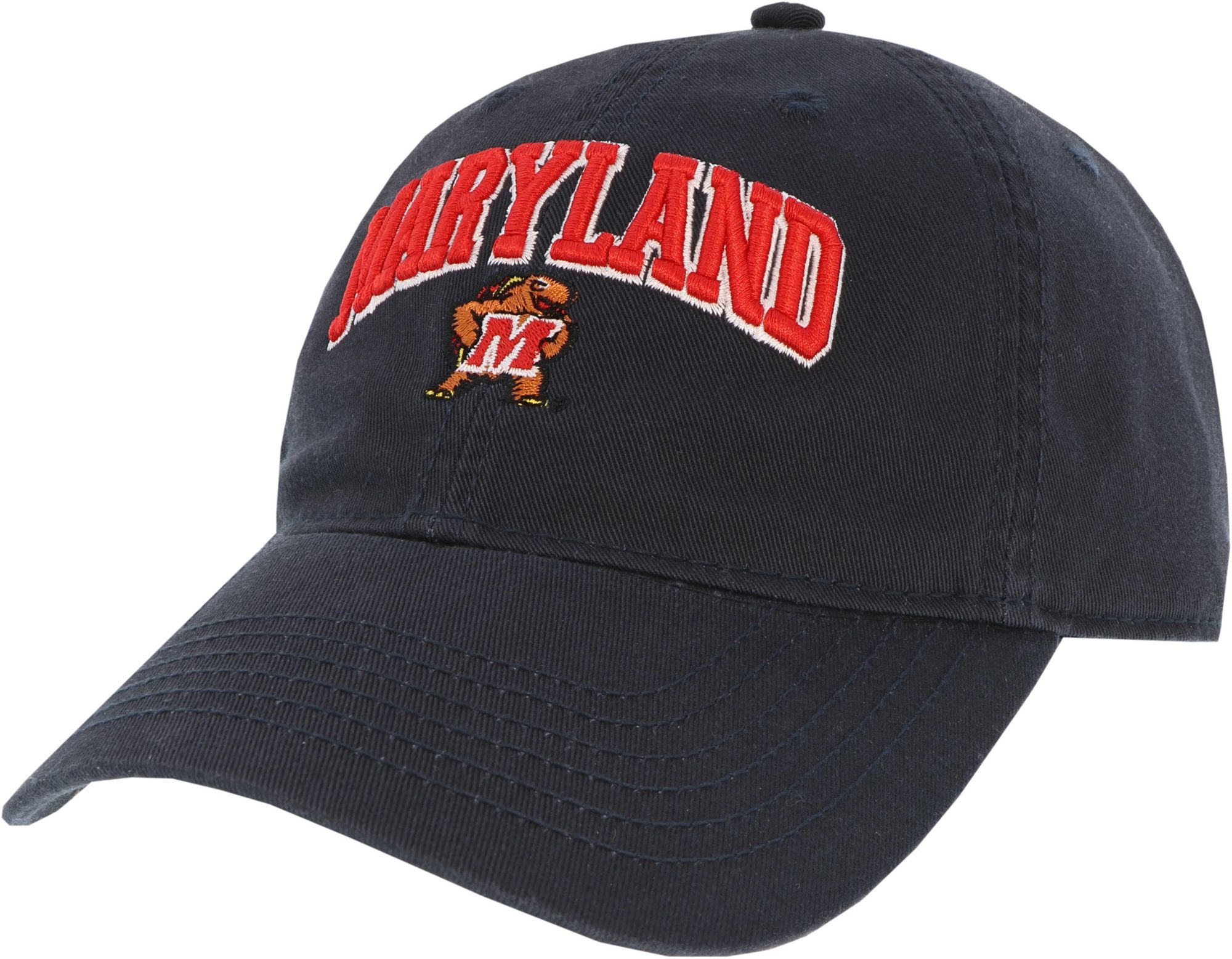 League-Legacy Men's Maryland Terrapins Relaxed Twill Adjustable Black Hat