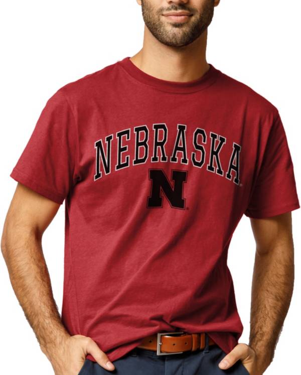 Men's adidas Gray Nebraska Huskers Basics Heritage Tri-Blend T-Shirt