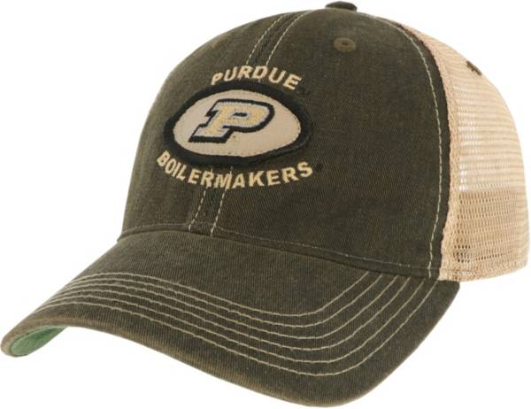 League-Legacy Men's Purdue Boilermakers Old Favorite Adjustable Trucker Black Hat product image