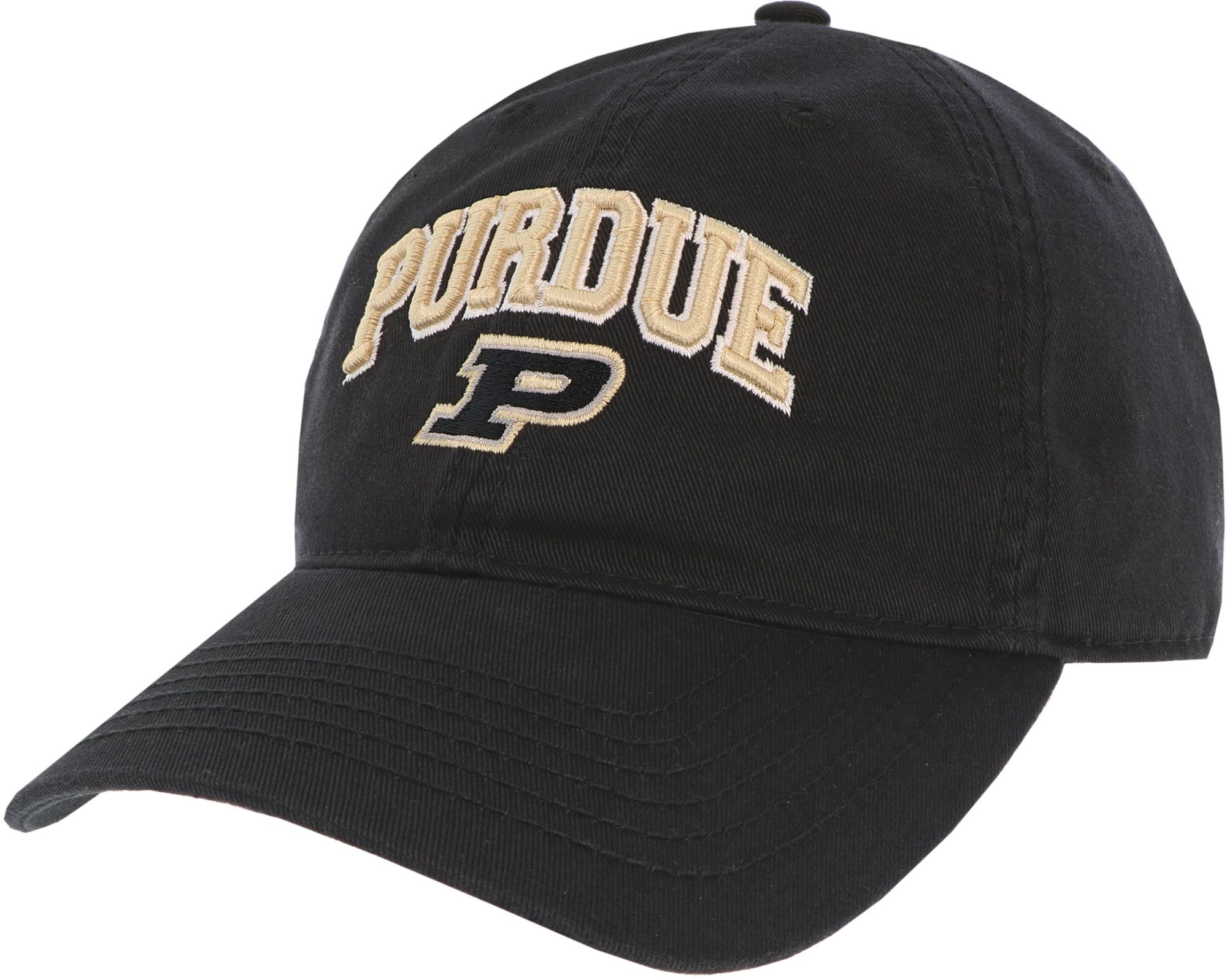 League-Legacy Men's Purdue Boilermakers Relaxed Twill Adjustable Black Hat product image