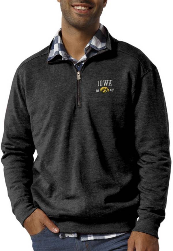 League-Legacy Men's Iowa Hawkeyes Heritage Quarter-Zip Black Shirt