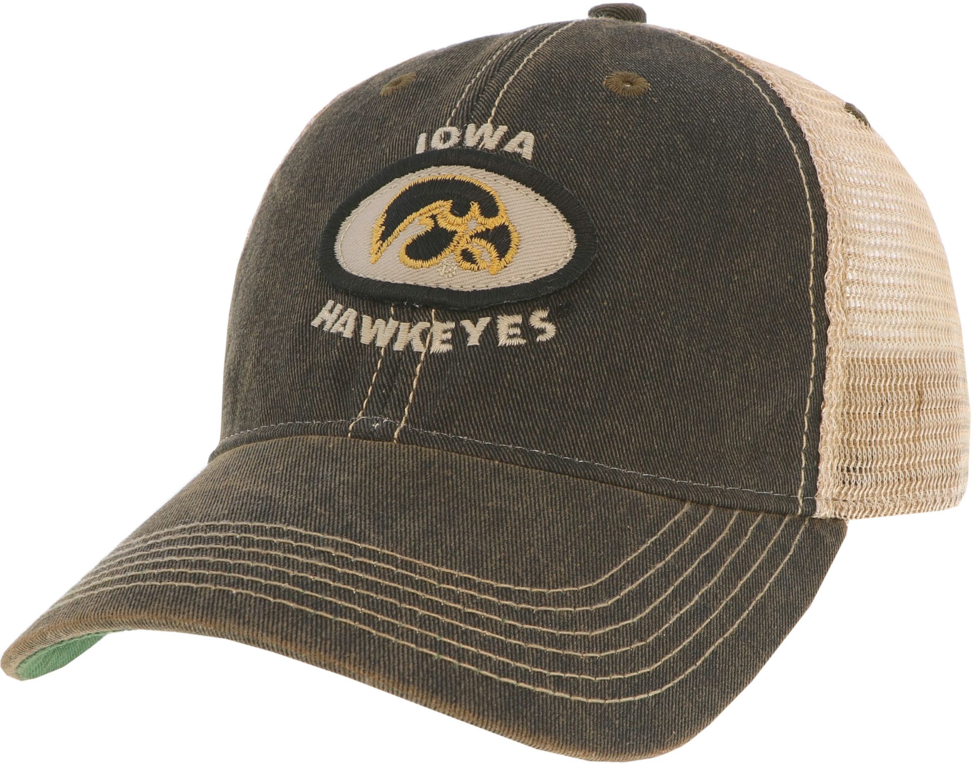 League-Legacy Men's Iowa Hawkeyes Old Favorite Adjustable Trucker Black Hat product image