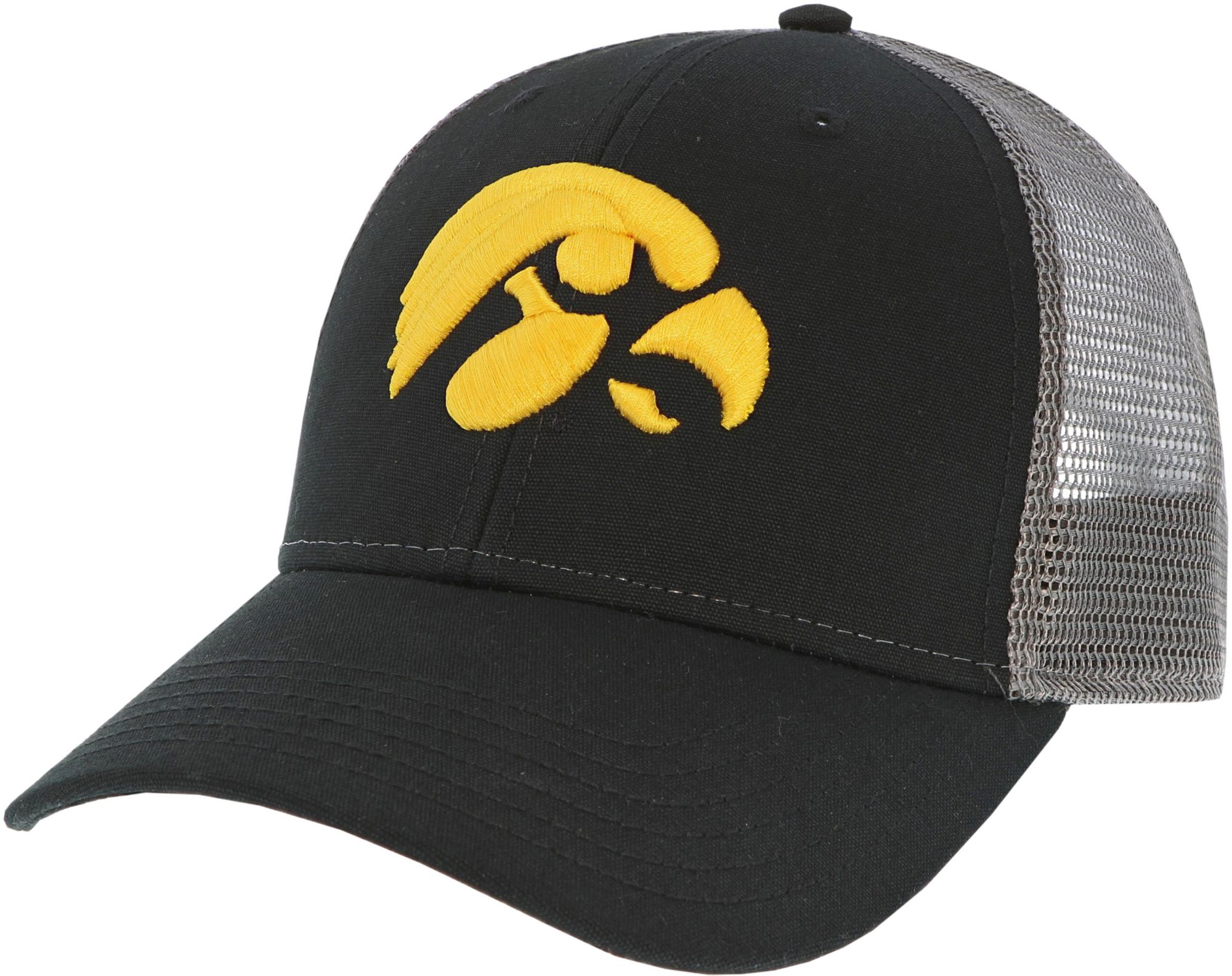 League-Legacy Men's Iowa Hawkeyes Lo-Pro Adjustable Trucker Black Hat product image
