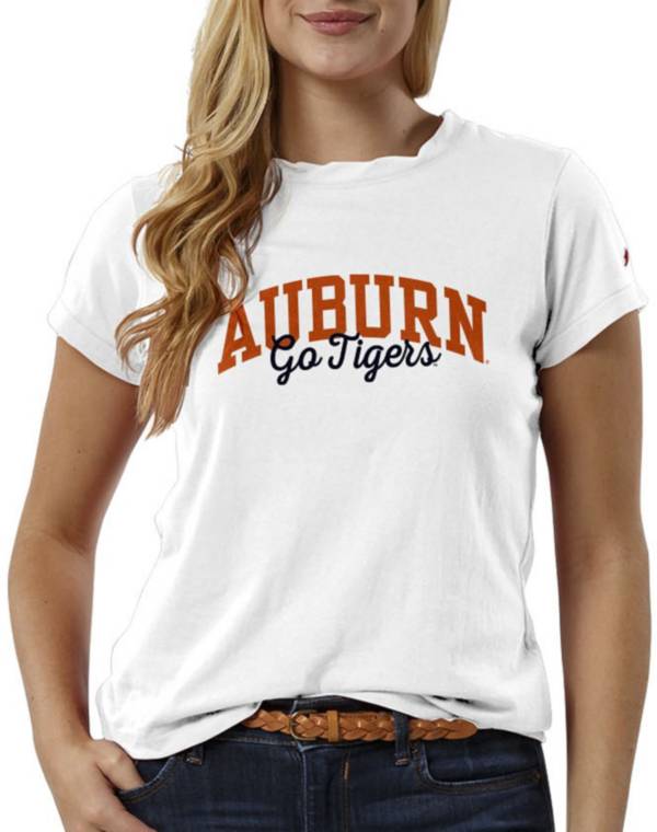 League-Legacy Women's Auburn Tigers ReSpin White T-Shirt