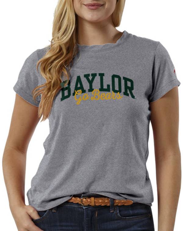 League-Legacy Women's Baylor Bears Grey ReSpin T-Shirt product image