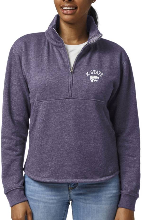 League-Legacy Women's Kansas State Wildcats Purple Victory Springs Quarter-Zip Shirt product image